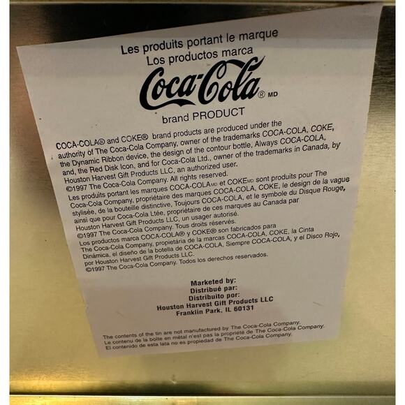 Vintage Coca Cola 1997 12"‎ Collectors Tin with Lid Delivery Truck Design - Picture 6 of 7